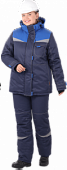Костюм КМ-10 женский утепленный синий