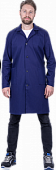 Халат диагональ, синий, мужской